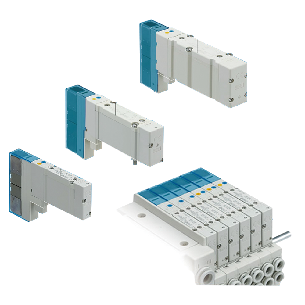 SY Series 5 Port Solenoid Valve Plug-in Type